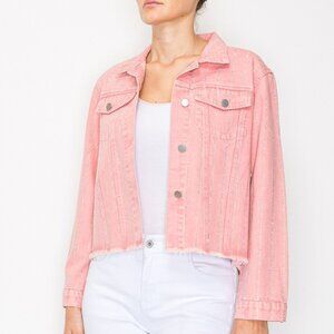 new ORIGMAI embellished jean denim jacket (3-colors) SM-2X classic rhinestones